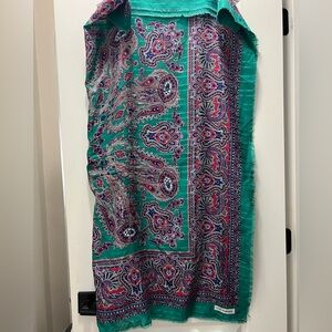 Laura Borghese jewel tone scarf.